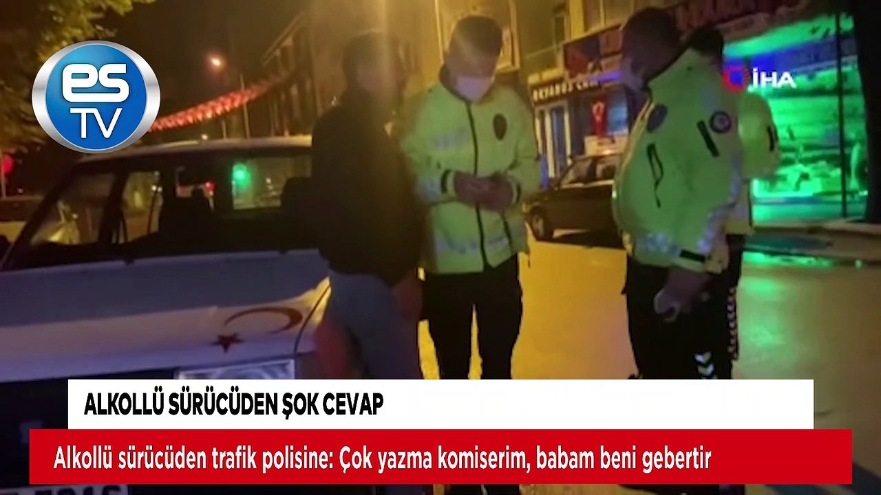Alkollü sürücüden şok cevap