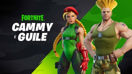 Fortnite recebe skins de Cammy e Guile de Street Fighter