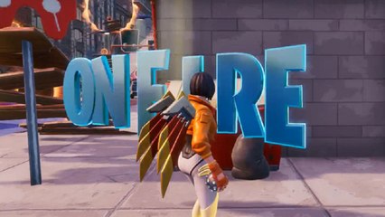 Fortnite: find the letters O-N-F-I-R-E, Downtown Drop challenge