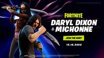 Fortnite: The Walking Dead y sus zombis se unen a la temporada 5. Daryl y Michonne llegan como skins