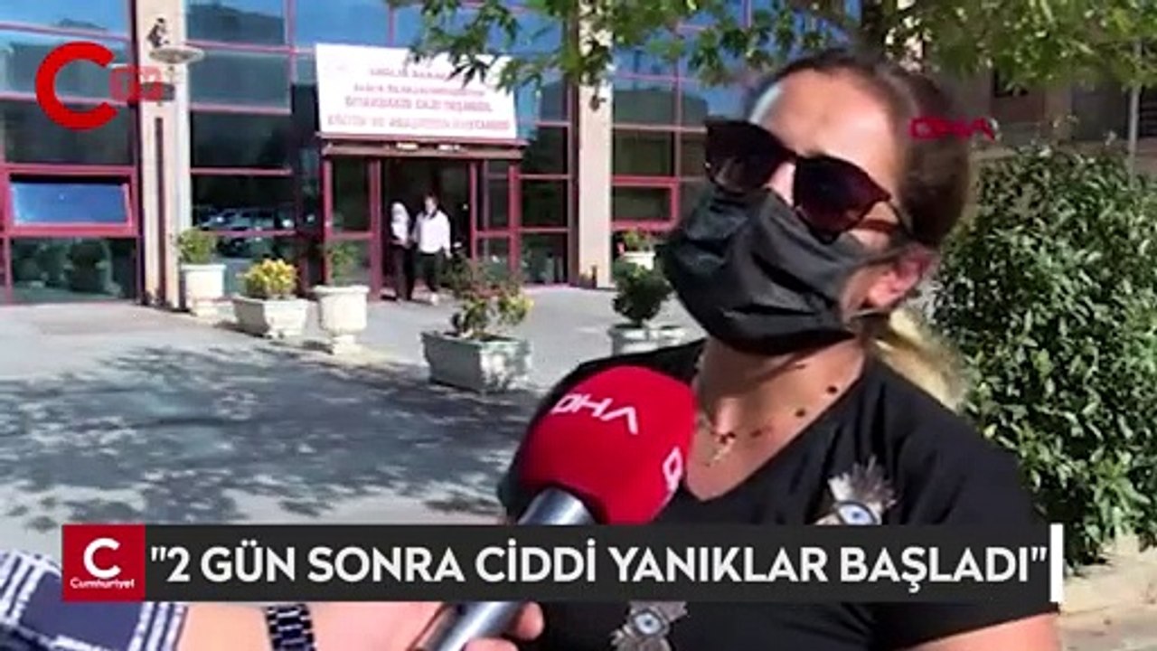 Güzellik merkezinde lazer işlemi yaptırdı, kolları ve bacağı yandı