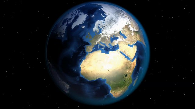 Free HD Video Earth Rotating In the space