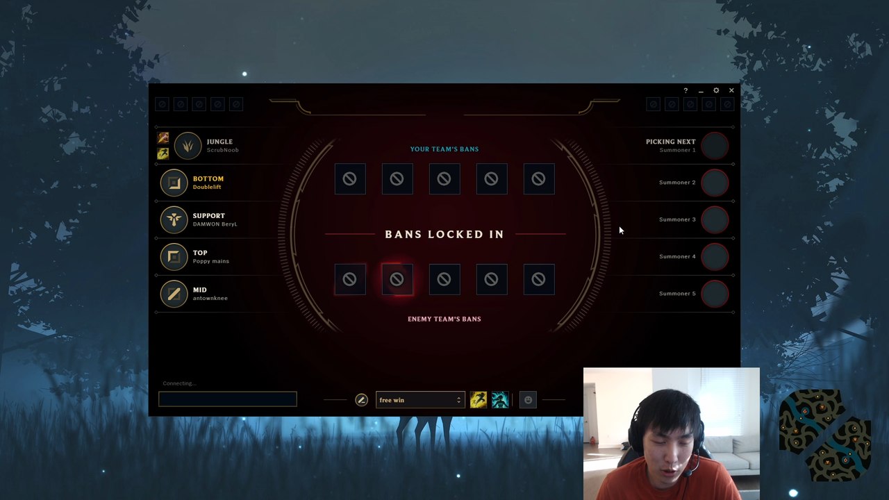 LoL: Doublelift pierde una partida de promo a Master por culpa de un bug del cliente