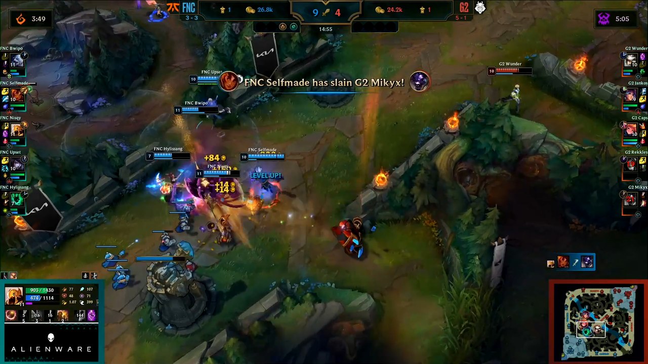 LoL: G2 Esports tuvo problemas de conexión y no pudo competir ante Fnatic en igualdad de condiciones