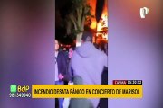 Incendio en Casma: pánico entre asistentes del concierto de Marisol