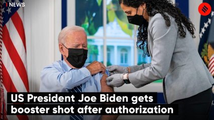 US President Joe Biden gets booster shot after authorization