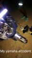 My Yamaha bike accident |accident  full repairing video | sports Bike crash