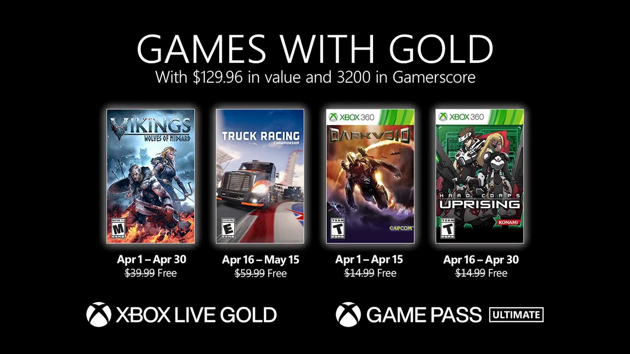 Dark Void, Hard Corps: Uprising and more coming to Games with Gold in April