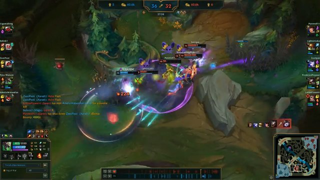 LoL: 5.000 de daño en menos de un segundo, la espectacular Pentakill instantánea de un Twitch AP