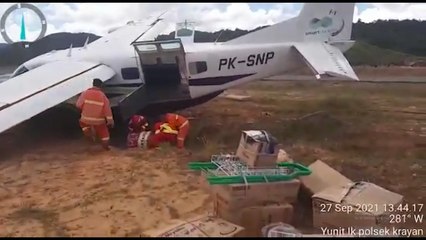 Akibat Rem Blong Pesawat Kargo Bermuatan BBM Tergelincir Sejauh 10 Meter