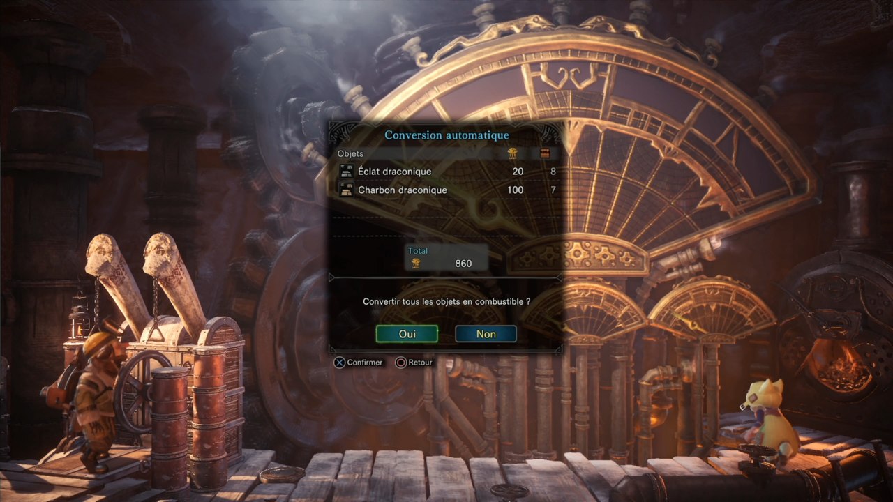 MHW Iceborne : Guide du Vaporium, touches, indices, ordre, Steamworks