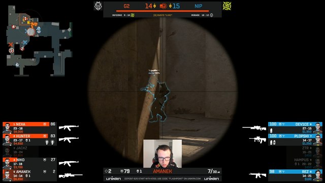 CSGO: Un fallo ya anunciado por la comunidad aparece en competitivo y castiga a G2 Esports