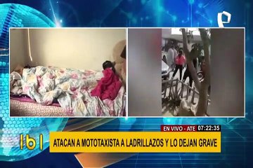 Mototaxista grave tras ser golpeado en la cabeza durante operativo en Ate