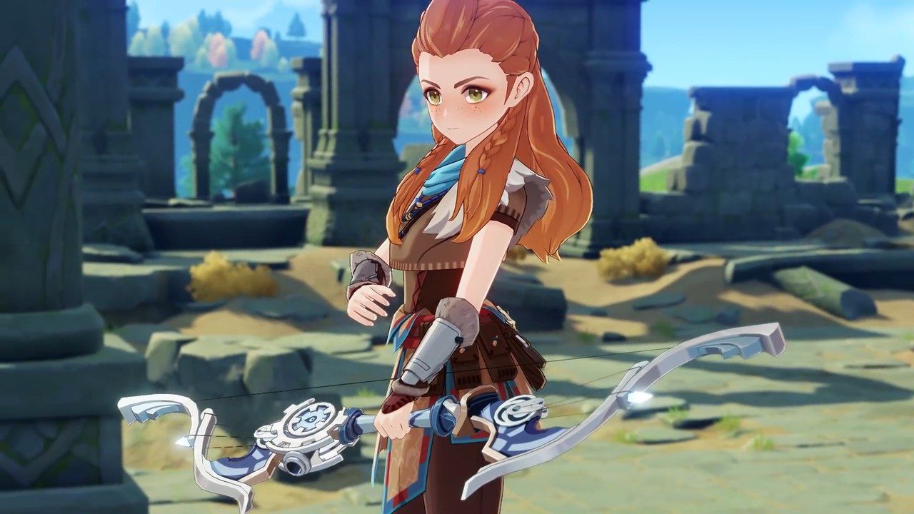 Genshin Impact: Aloy Guide, Weapons, and Horizon Protagonist Artifact Sets