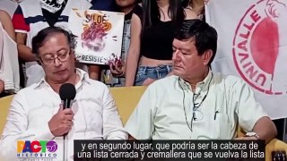 Gustavo Petro le da la bienvenida Jose Alberto Tejada Periodista del Canal 2 de Cali * Sept 28/2021