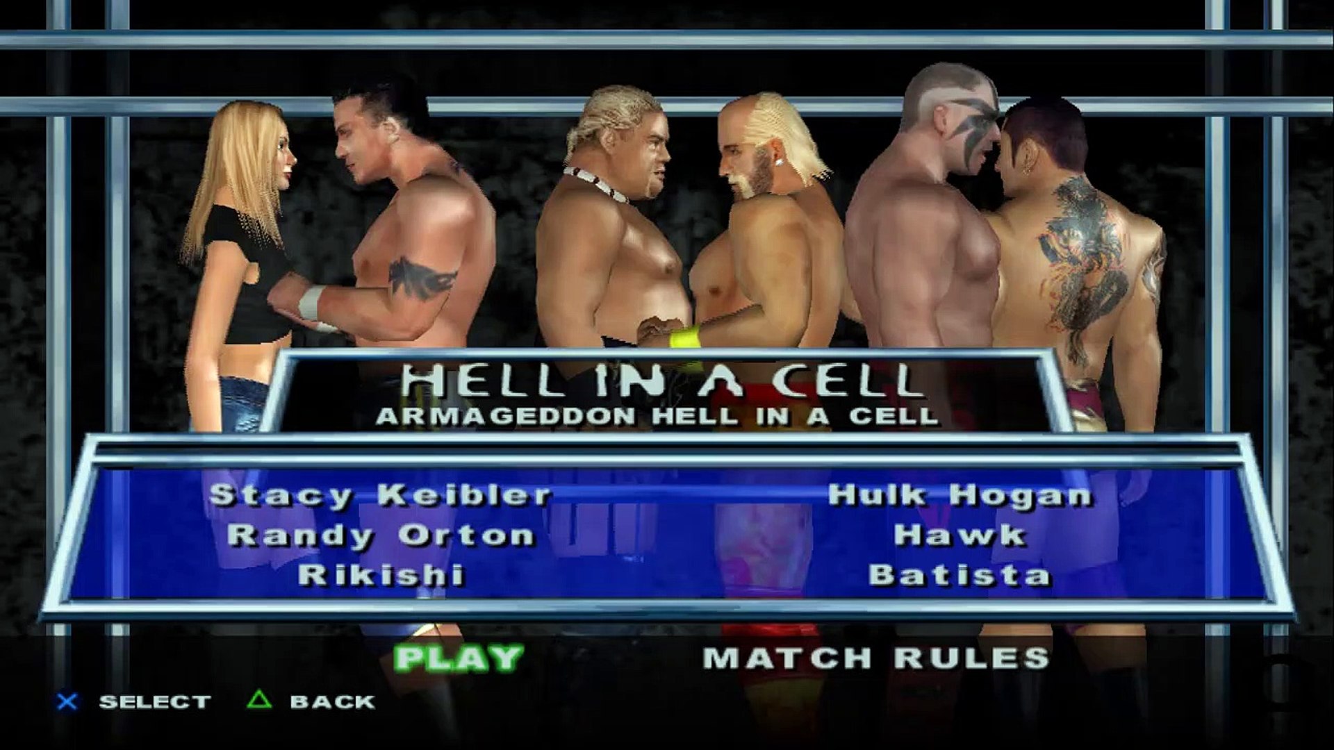 HCTP Stacy Keibler(ovr 100) vs Randy Orton vs Rikishi vs Hulk Hogan vs Hawk  vs Batista - 동영상 Dailymotion