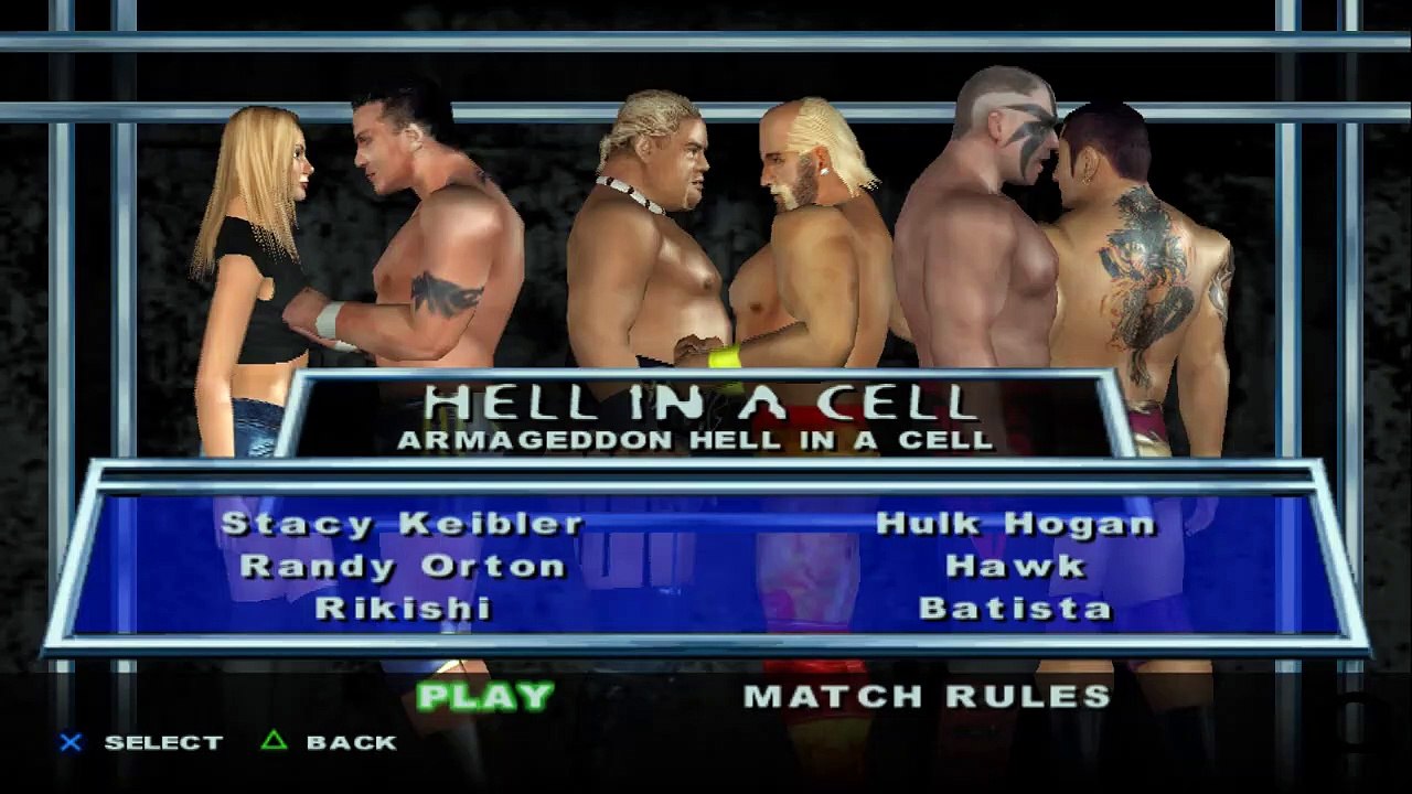 HCTP Stacy Keibler(ovr 100) vs Randy Orton vs Rikishi vs Hulk Hogan vs Hawk vs Batista
