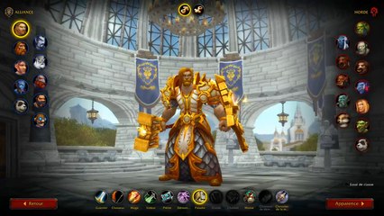 WoW Shadowlands : Écran de création de personnage animé