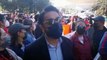 Sindicalistas y burocratas del Gobierno de Zacatecas marchan para exigir el pago de salarios por parte de las autoridades