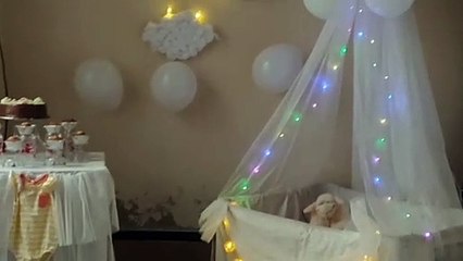 Baby welcome decorations ideas, Muhammad Abdullah cousin's Amna welcome decoration