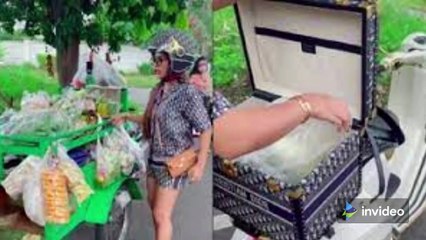Viral Wanita Beli Tempe Pakai Vespa Dior Rp1,35 M, Siapa Dia?