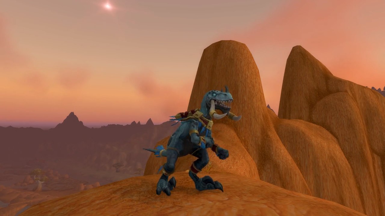 WoW : Danse Forme de voyage et Forme de sélénien des Trolls Zandalari