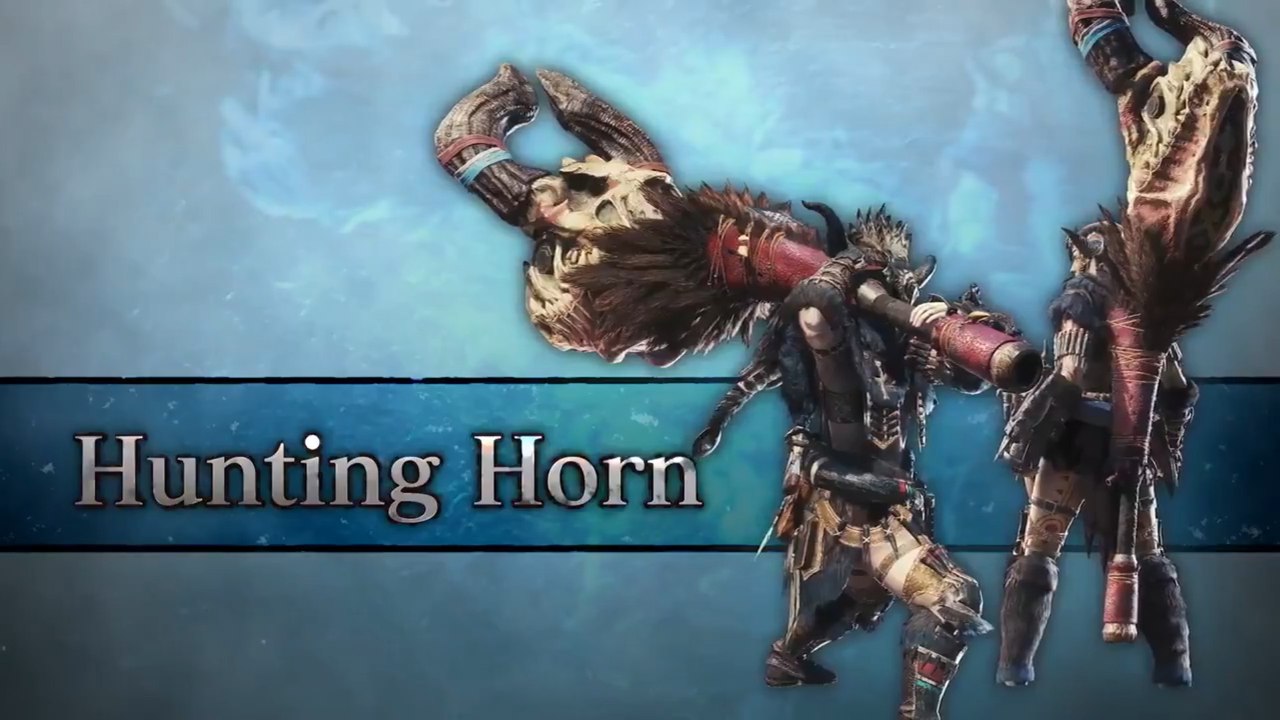Monster Hunter World Iceborne : Corne de chasse, hunting horn, arme - Vidéo  Dailymotion