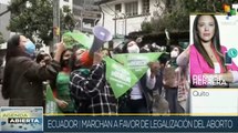 Mujeres ecuatorianas se pronuncia a favor del aborto