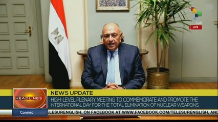 “ We continue our intensively effort  to build  a  world free of nuclear weapons”