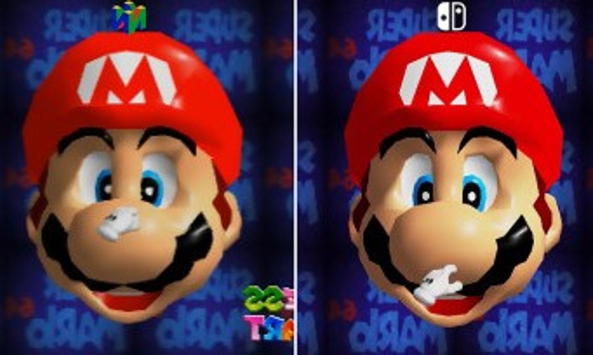 Super Mario 64 Switch comparaison avec la version Nintendo 64