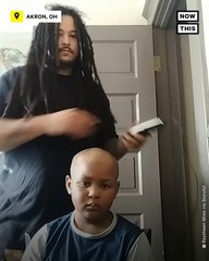 Dad Shaves Head for Son With Cancer