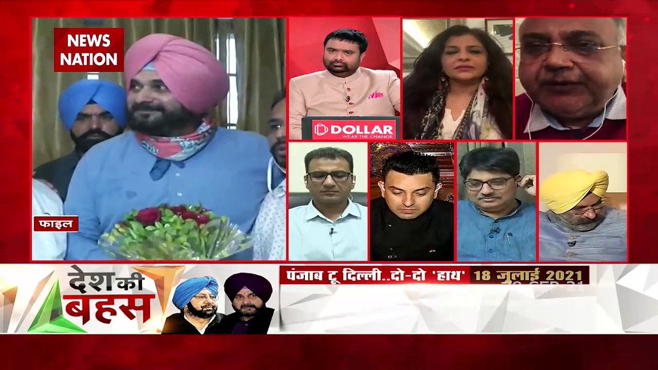 Desh Ki Bahas : CM पद चाहते थे सिद्धू : विनोद अग्निहोत्री