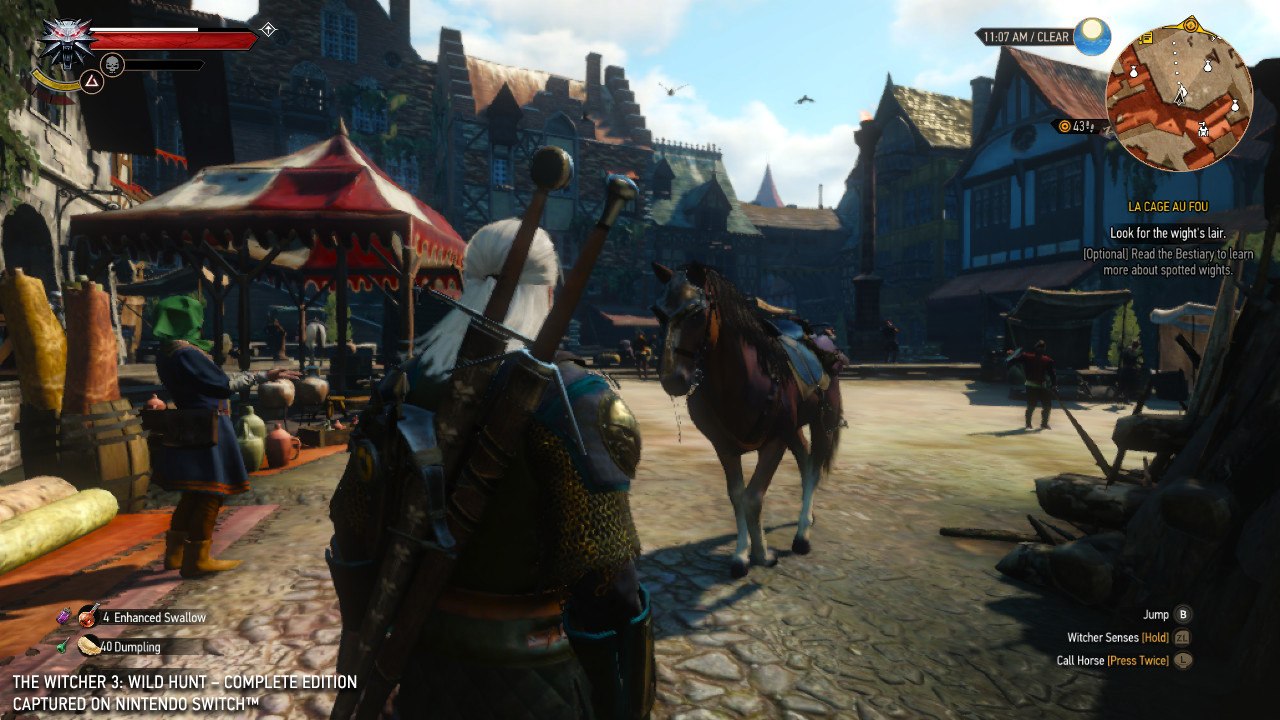 Aperçu The Witcher 3 : Preview sur Nintendo Switch