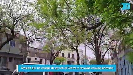 Tensión por un escape de gas en el Centro y evacúan escuela primaria