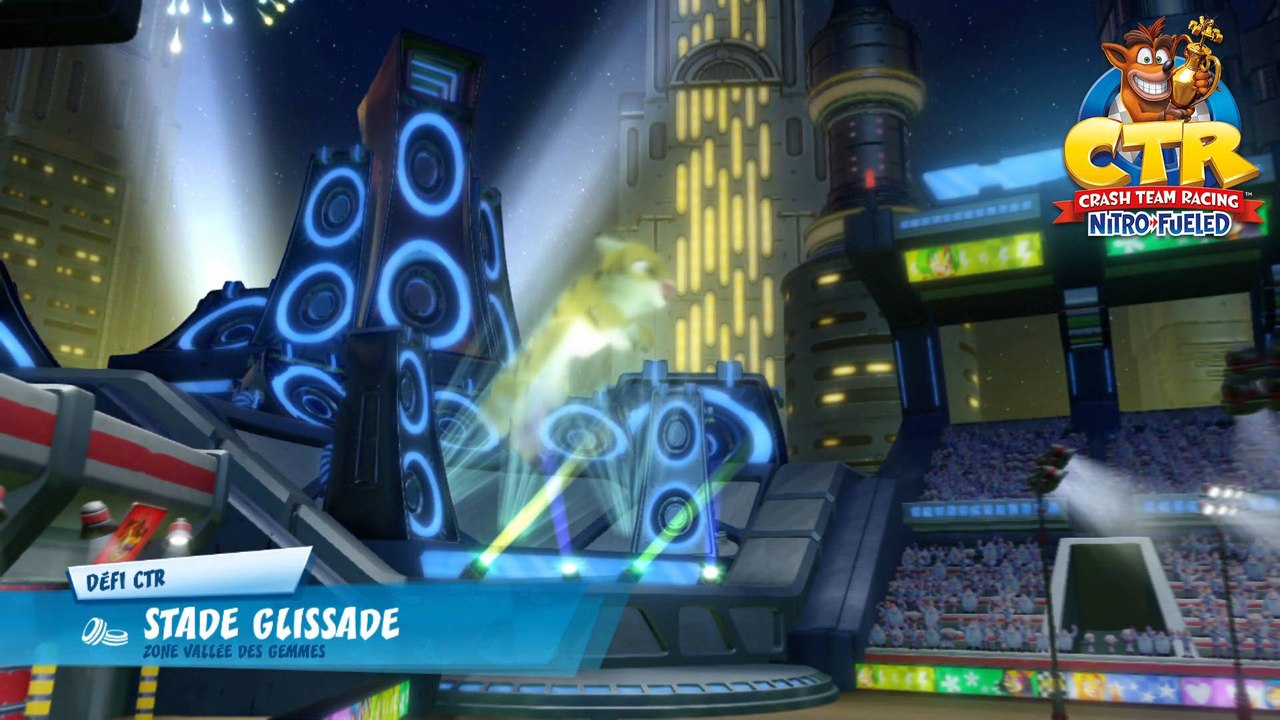 Défi lettres CTR - Stade Glissade : guide Crash Team Racing Nitro-Fueled