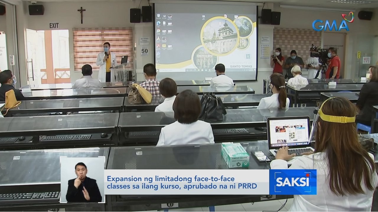 Expansion ng limitadong face-to-face classes sa ilang kurso, aprubado na ni PRRD | Saksi