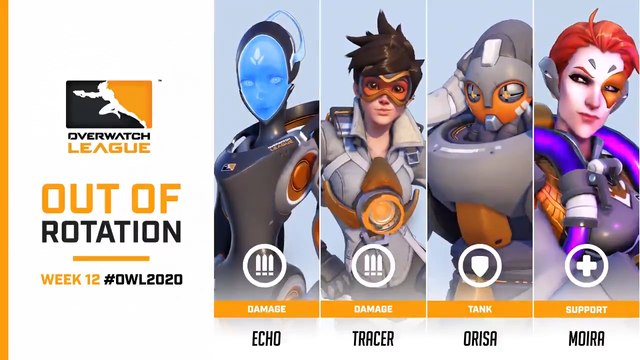 Overwatch - Overwatch League : Rotation du Héros Pool, semaine 12 OWL, du 20 au 27 avril