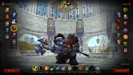 WoW Shadowlands : Écran de création de personnage animé