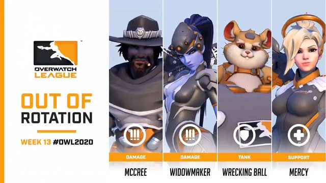 Overwatch - Overwatch League : Rotation du Héros Pool commun, semaine 13 OWL, du 27 avril au 4 mai