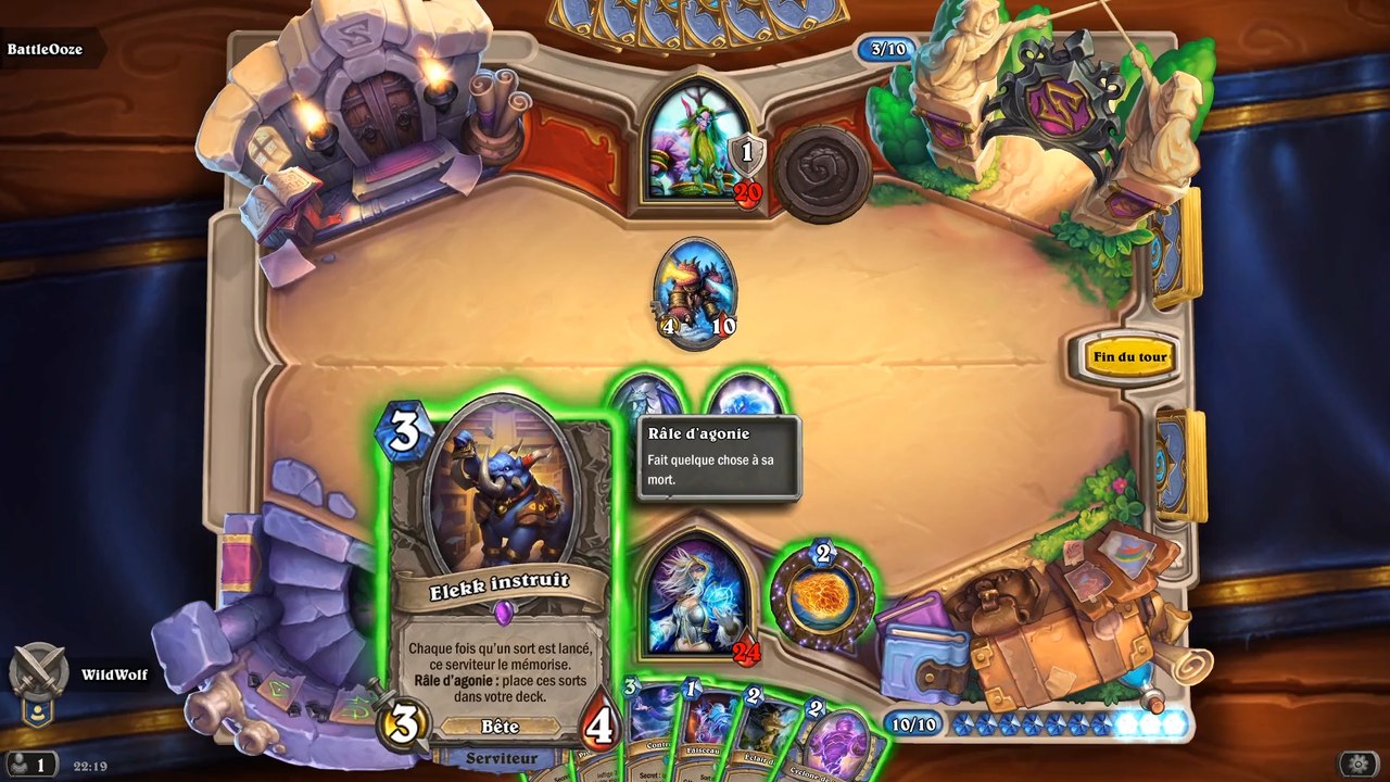 Hearthstone L'Académie de Scholomance : Elekk instruit, carte exclusive Millenium