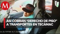Captan extorsión en un transporte público del Estado de México