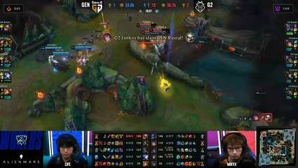 下载视频: Recap du Jour 12 des Worlds 2020 de LoL : Quart de finale G2 Esports vs Gen.G