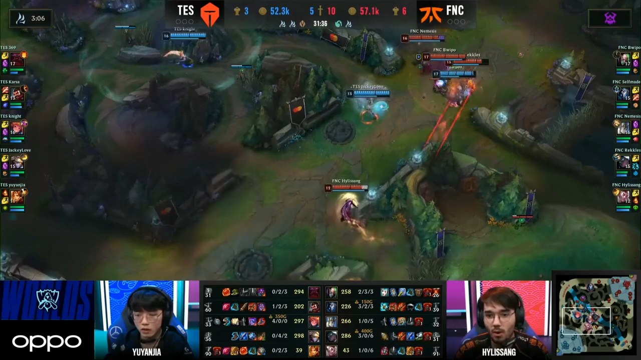 Recap du Jour 11 des Worlds 2020 de LoL : quart de finale Fnatic vs Top Esports