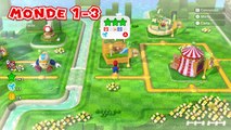 1-3 soluce Mario 3D World : Étoiles vertes et sceau, tampon