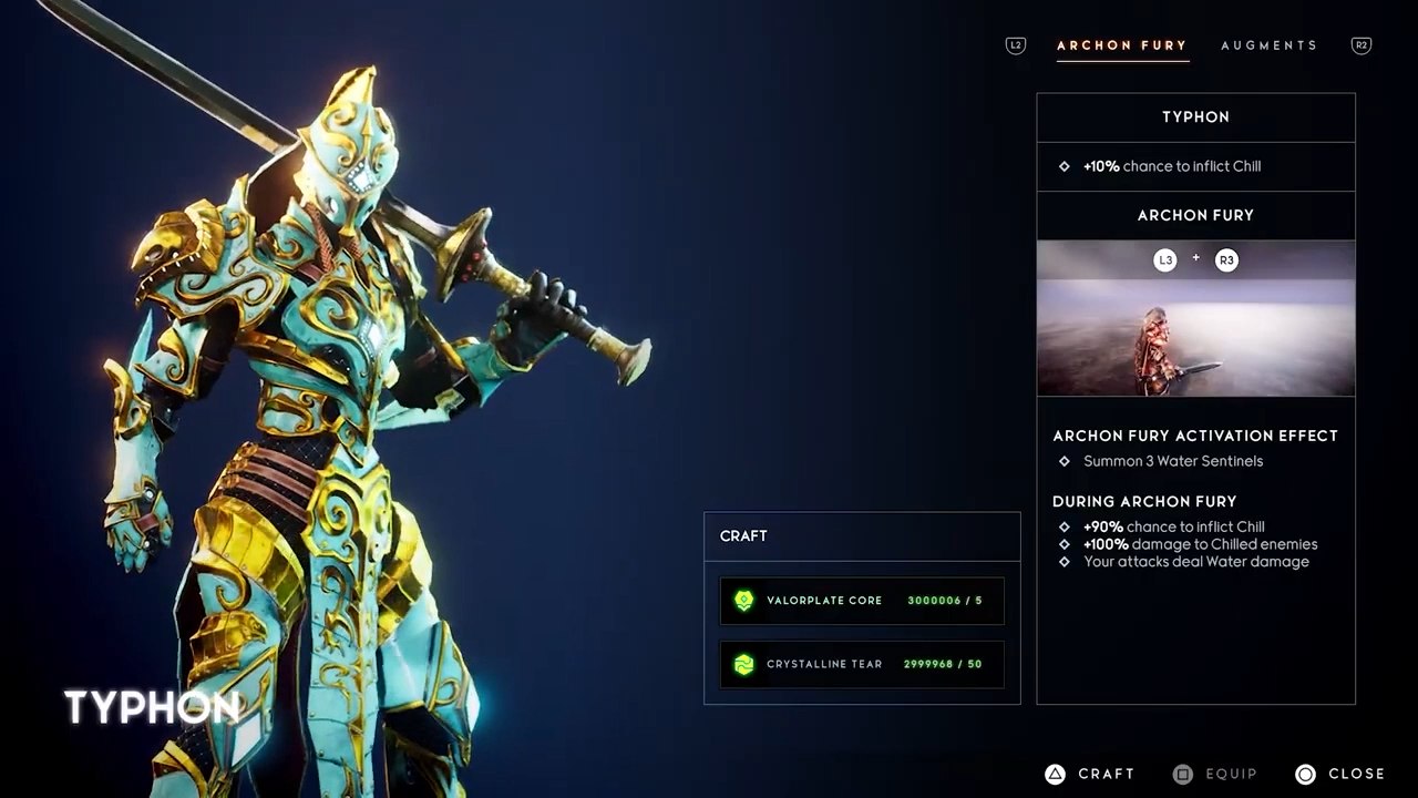 Godfall : liste des 12 armures Valorplates disponibles