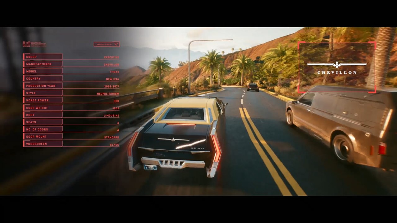 Véhicules de Cyberpunk 2077 : Voitures, motos... Liste complète