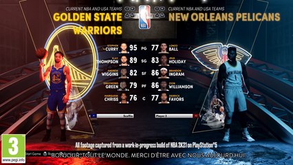 Gameplay PS5 de NBA 2K21 et commentaires des développeurs