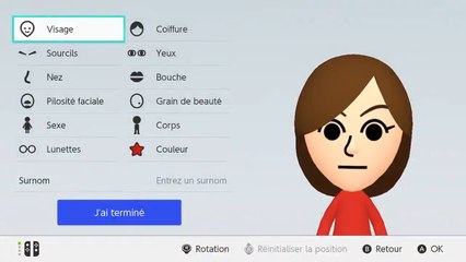 Comment créer son Mii sur Nintendo Switch ?