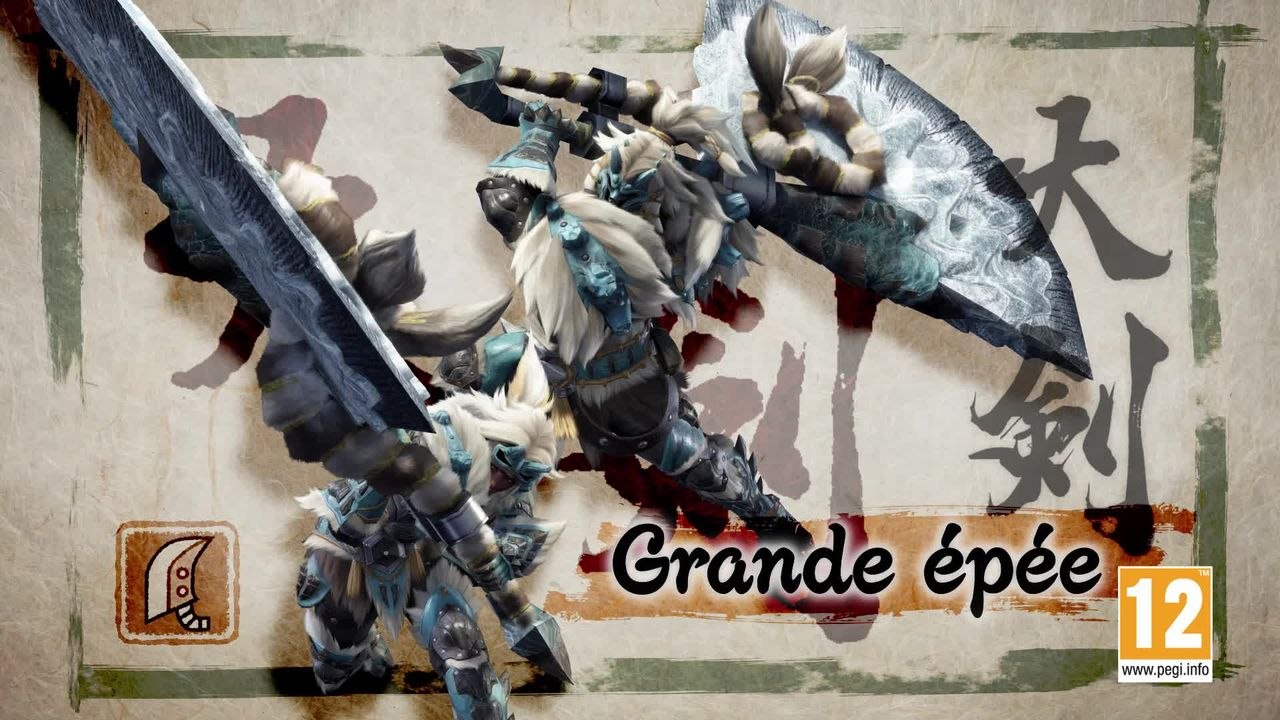 Grande épée Monster Hunter Rise, arme : Combos,...