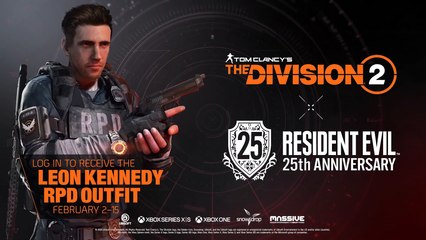 Les 25 ans de Resident Evil célébrés dans The Division 2
